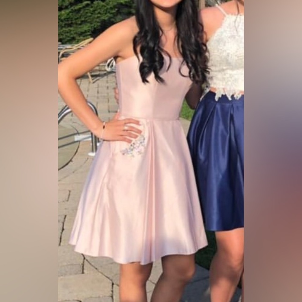 Strapless Short Prom Dress